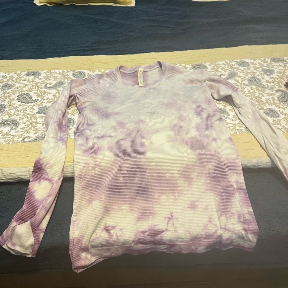 lululemon athletica Purple Tie-Dye Long Sleeve Top